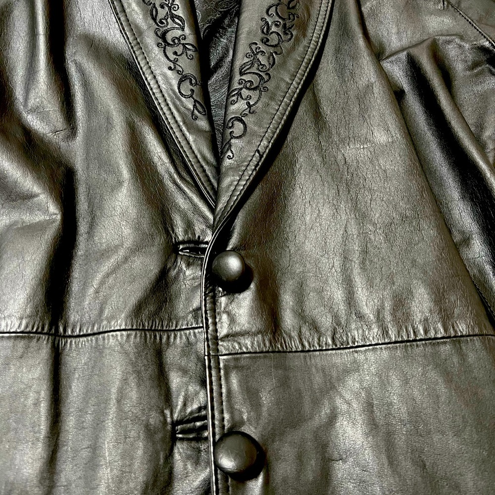 Leather Coat Dress Length